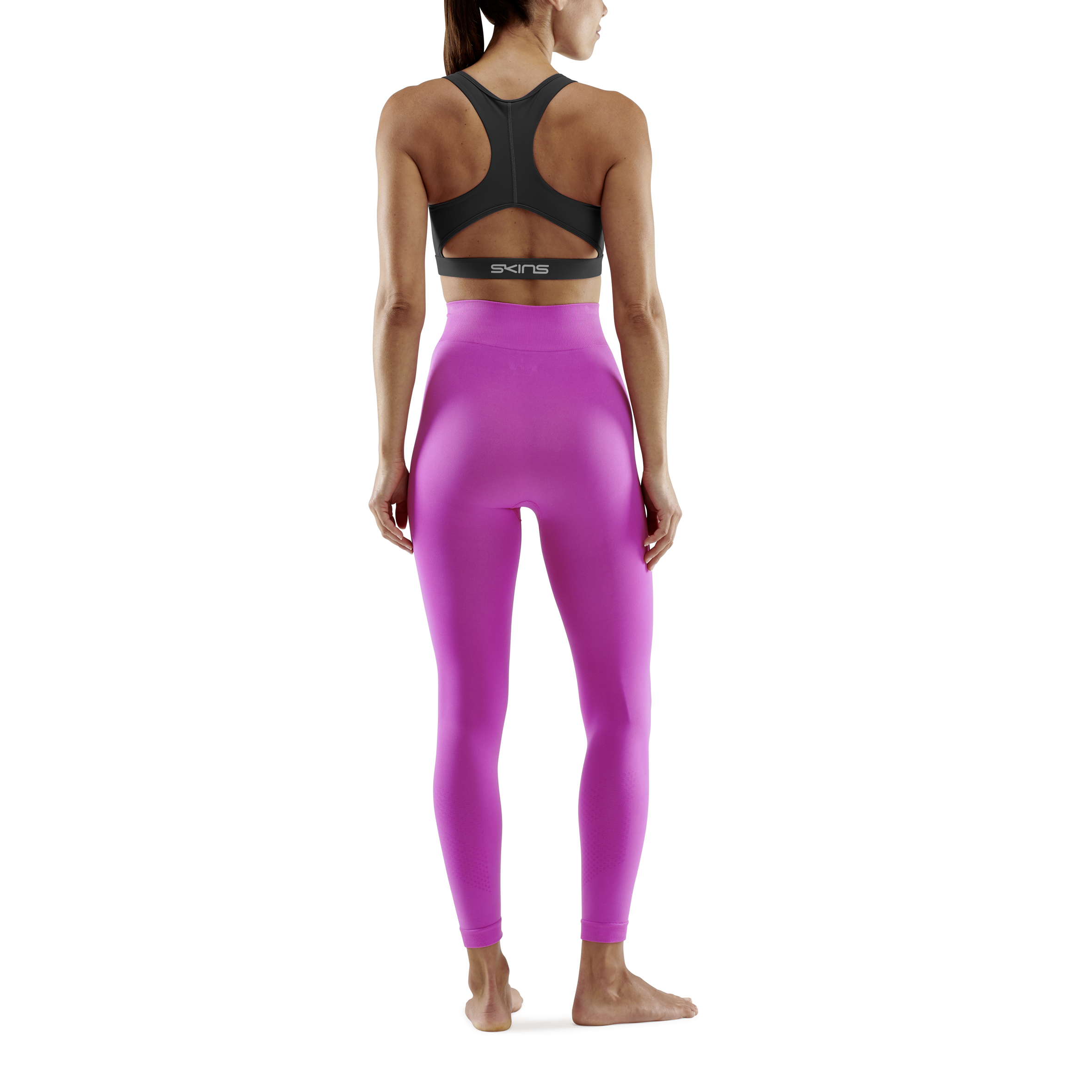 SKINS SERIES-3 Womens Seamless Long Tight Phlox Pink